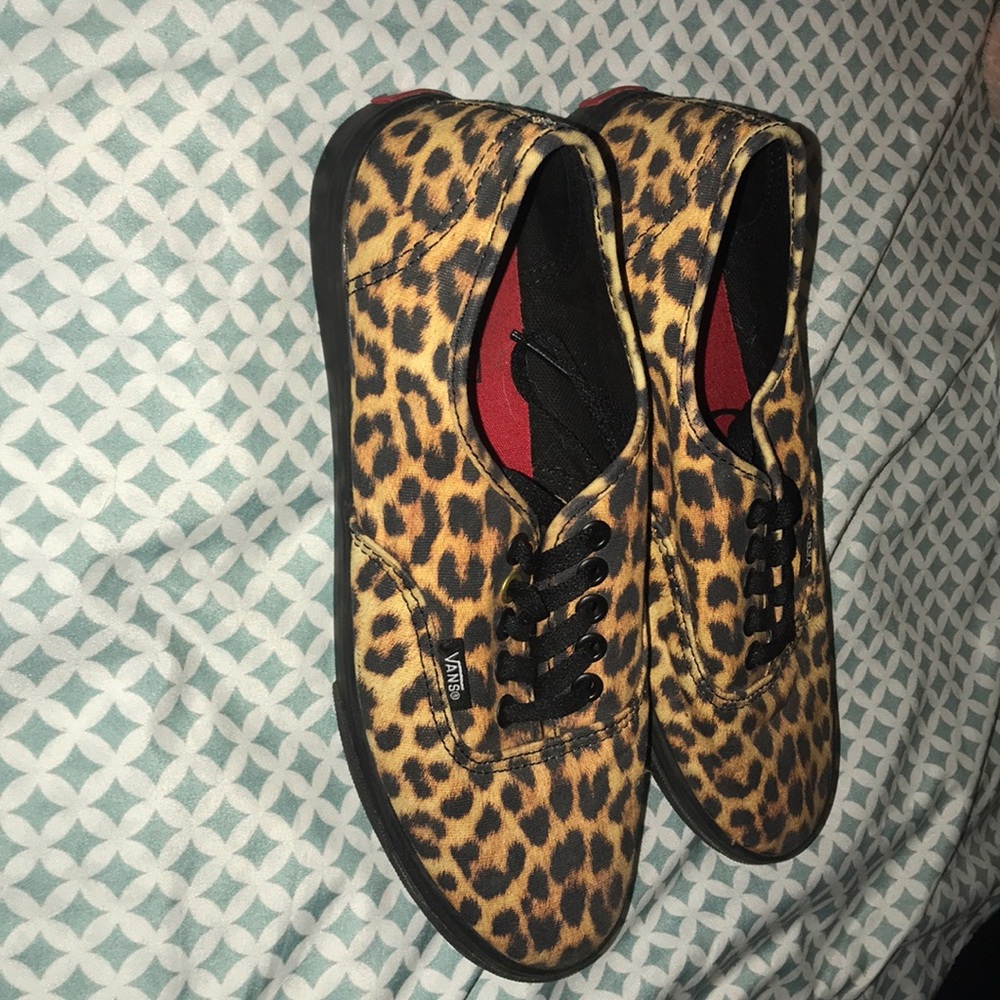 Cheetah print vans
